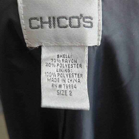 Chico's Size 2 Blazer - Purple/Black/Grey - Pre-owned - Picture 3 of 5